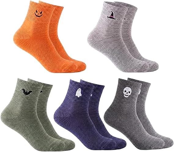 Halloween Socks for Women, Novelty Crew Socks - sugar skull costume