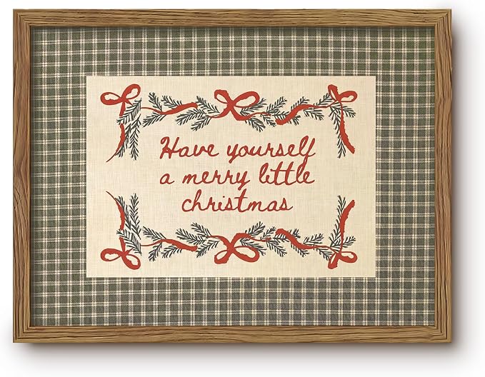 Have Yourself A Merry Little Christmas Canvas Wall Art Framed 8x10 Inch - skull wall art