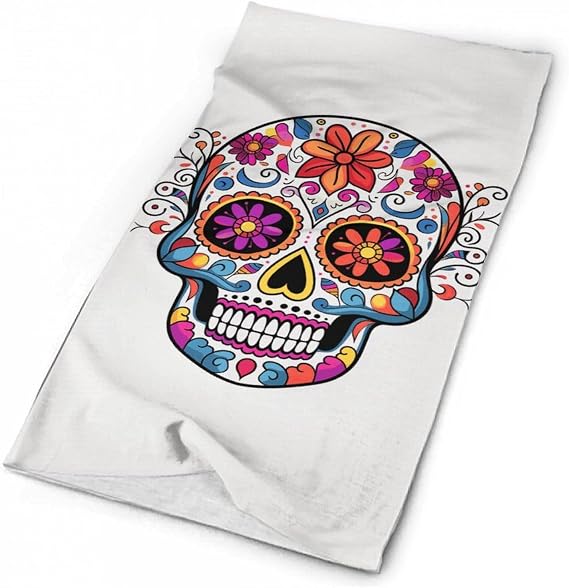 Neck Gaiter Face Mask Cooling Sun Protection Bandana Multi-Use Scarf - skull headband