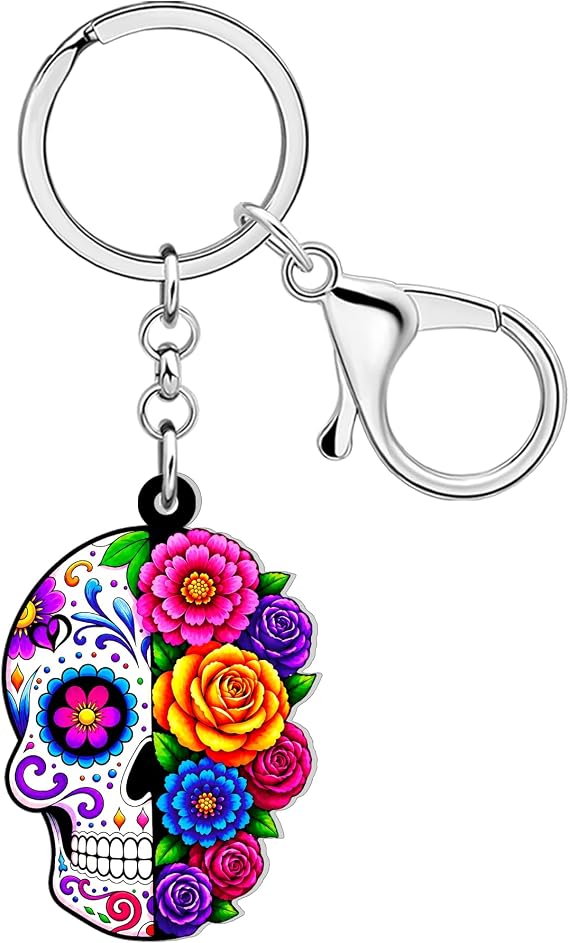 Novelty Skull Keychain Goth Accessories Gothic Gifts