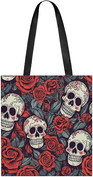 Sugar Skulls And Red Roses Tote Bag Crossbody Bag Handbags - sugar skull handbags for sale