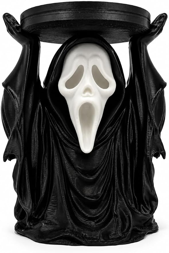 Ghostface Candle Holder 3D Printed - skull candle
