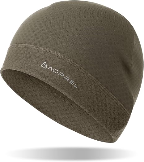AOPREL Reflective Running Hat,Moisture-Wicking Skull Cap,UV-Protect Beanie - skull hat