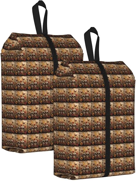 Sugar Skulls Butterfly Print Men Women Travel Shoe Storage Bag Waterproof Pouch Lightweight Home Camping - sugar skull costume