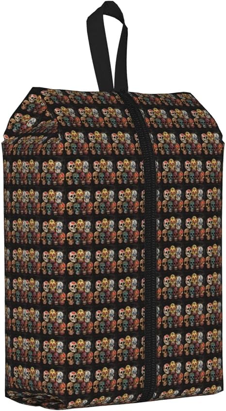 Sugar Skulls Print Men Women Travel Shoe Storage Bag Waterproof Pouch Lightweight Home Camping - sugar skull costume