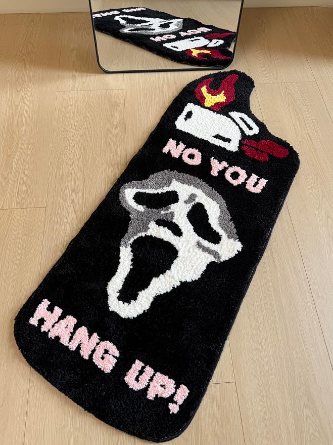 Funny Lighter-Shaped Halloween Rug Ghost Bath Mat (40″x18″)