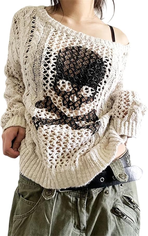 Womens Open Front Back Cut Out Skull Skeleton Cardigan Tops - skull jacket