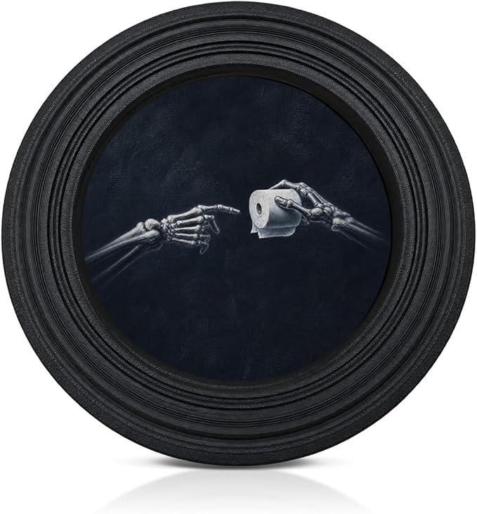 Skeleton Hands Toilet Paper Halloween Bathroom Art 3D Decor 5.5 Inch - skull toilet paper
