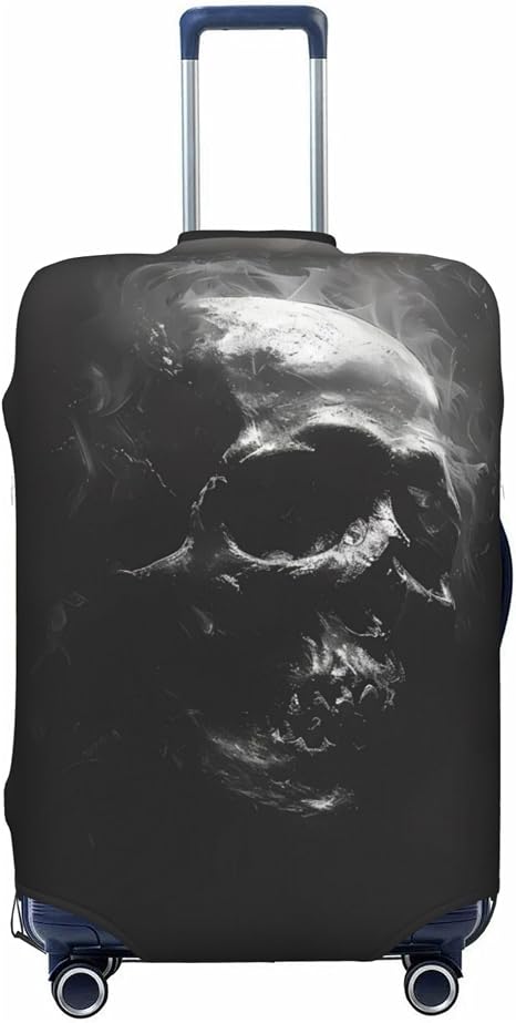 Travel Suitcase Cover Luggage Cover,Fits 18"-32",Skull Art Aesthetic (1) - skull suitcase