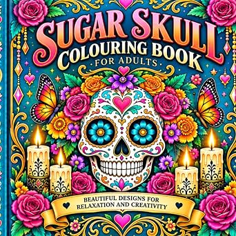 Sugar Skull: Colouring Book - sugar skull book