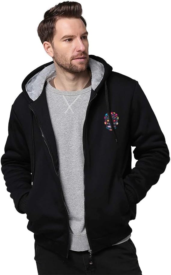 Sugar Skull Men's Fleece Sweatshirt Coat 5XL - sugar skull boots