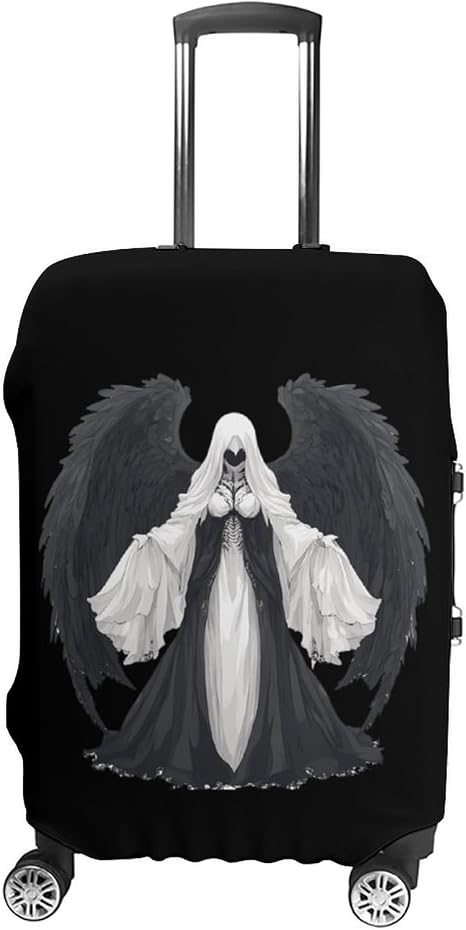 Death-Angels Skull Luggage Cover Suitcase Protector Case Travel Accessories for Women Men - skull suitcase