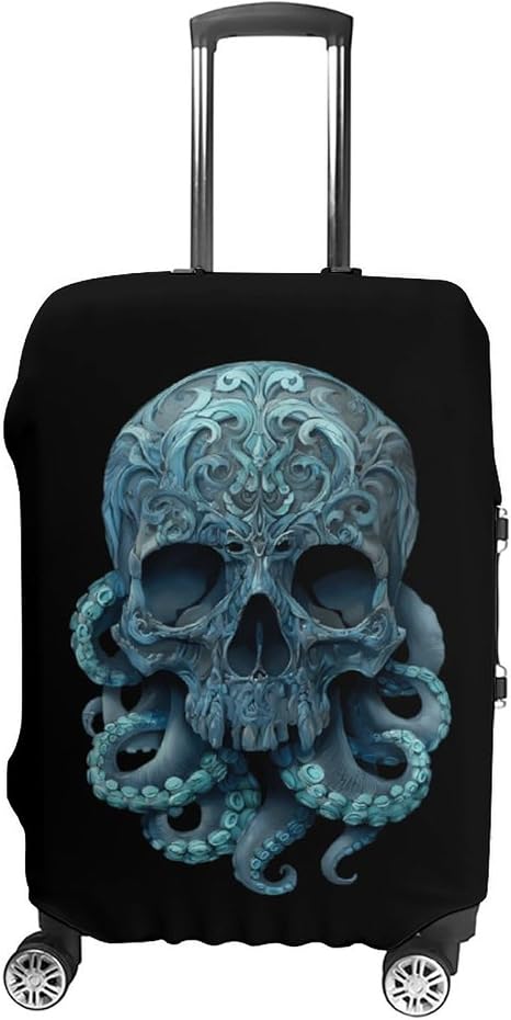 Skull with Tentacles Suitcase Covers for Luggage XL - skull suitcase