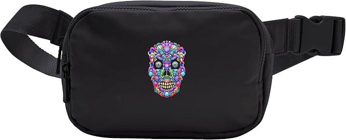 Halloween Candy Sugar Skull Day Of The Dead Trick Or Treat Crossbody Bag