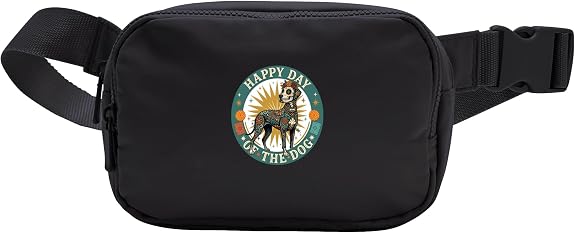 Funny Day Of The Dog Mexican Sugar Skull Great Dane Crossbody Bag