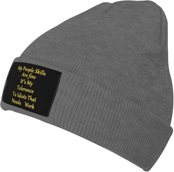 My People Skills are Fine Warm Skull Cap - skull jacket