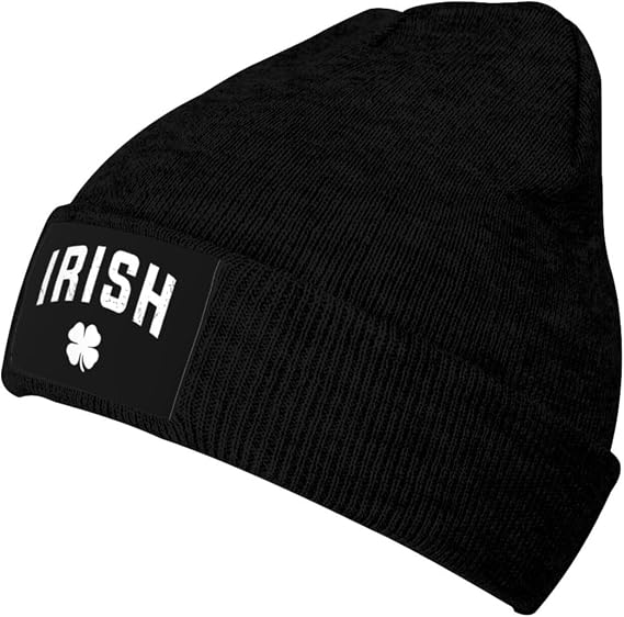 Irish St Paddys Day Shamrock Warm Skull Cap - skull jacket