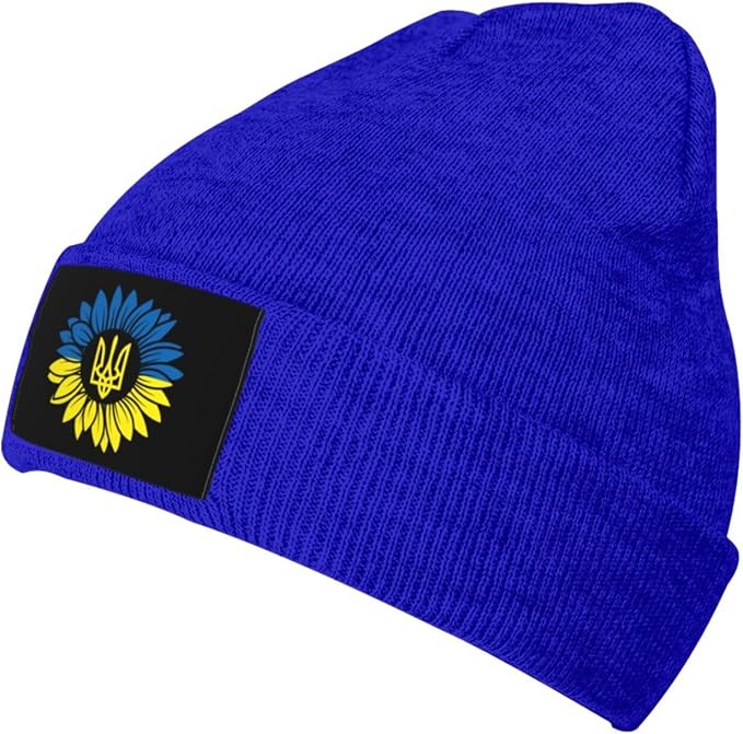 Sunflower I Stand with Ukraine Warm Skull Cap - skull jacket