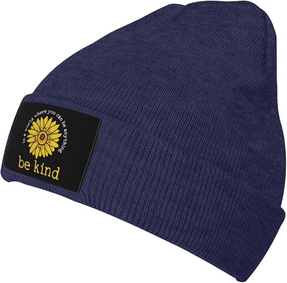 in A World Where You Can Be Anything Be Kind Warm Skull Cap - skull jacket