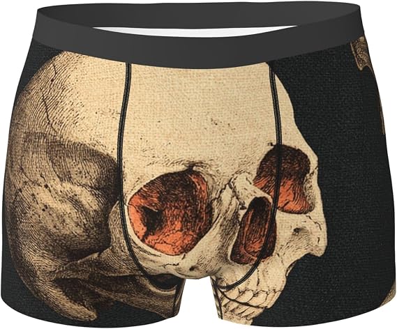 Men's Underwear Boxer Briefs Stretch Breathable Mens Underwear - skull swimsuit